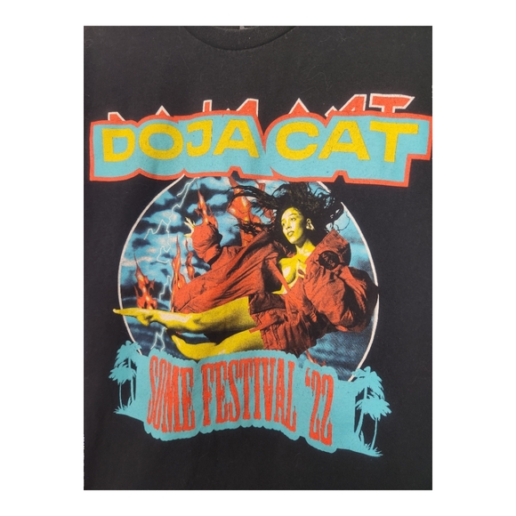 Doja Cat Coachella 2022 🌴 Some Festival Shirt Large Black Official Size Large - Picture 2 of 5